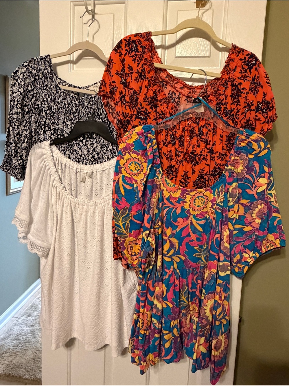 Value Set of 4 Tops in a Variety of Styles in Sizes XL to 2XL